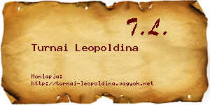 Turnai Leopoldina névjegykártya